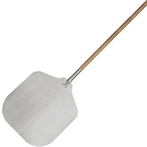 Aluminium Pizza Peel with Wood Handle 16 42cm Blade 100cm Handle